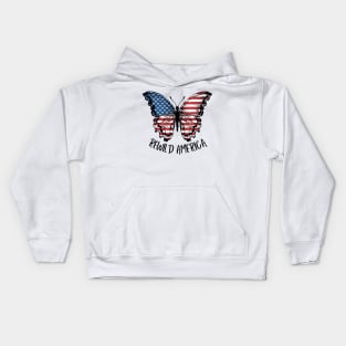 Rewild America Butterfly Kids Hoodie